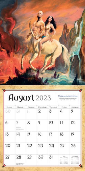 Boris Vallejo & Julie Bell's Fantasy Wall Calendar 2023 by Boris