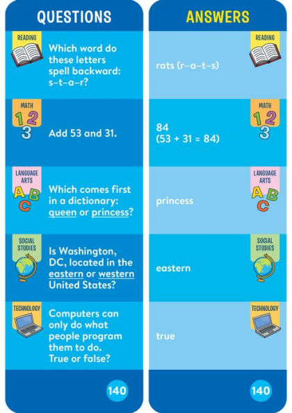 Brain Quest 1st Grade Smart Cards Revised 5th Edition