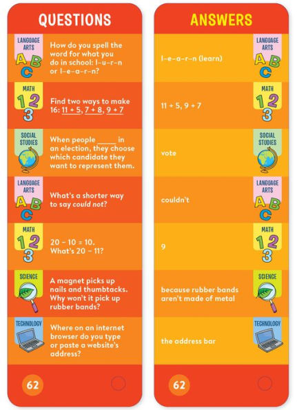 Brain Quest 2nd Grade Smart Cards Revised 5th Edition