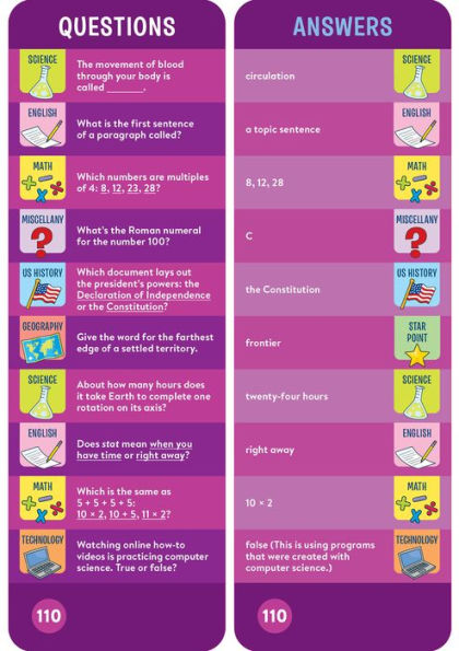 Brain Quest 4th Grade Smart Cards Revised 5th Edition