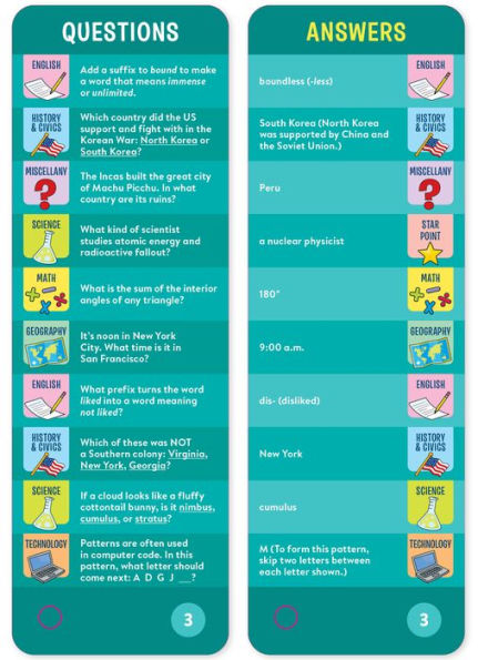 Brain Quest 5th Grade Smart Cards Revised 5th Edition