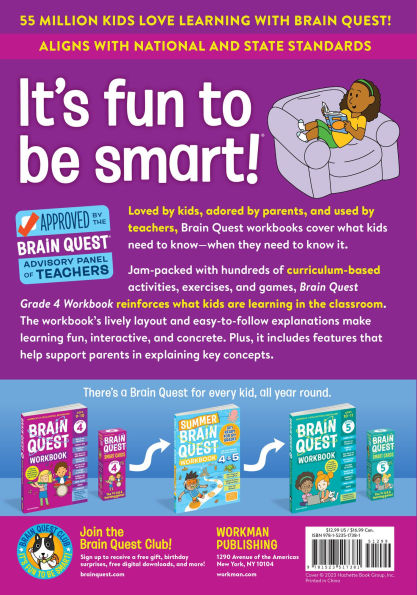 Brain Quest Workbook: 4th Grade Revised Edition by Workman