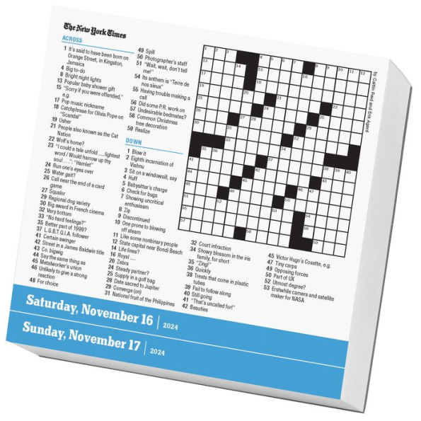 The New York Times Daily Crossword PageADay Calendar 2024 For