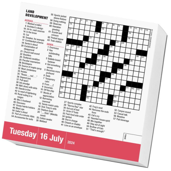 Mensa(r) 10Minute Crossword Puzzles PageADay Calendar 2024 by