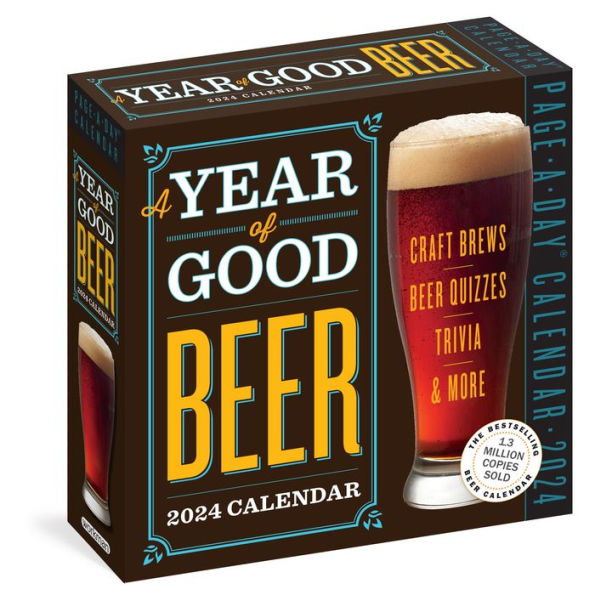 A Year of Good Beer PageADay Calendar 2024 Craft Beers, Beer Quizzes