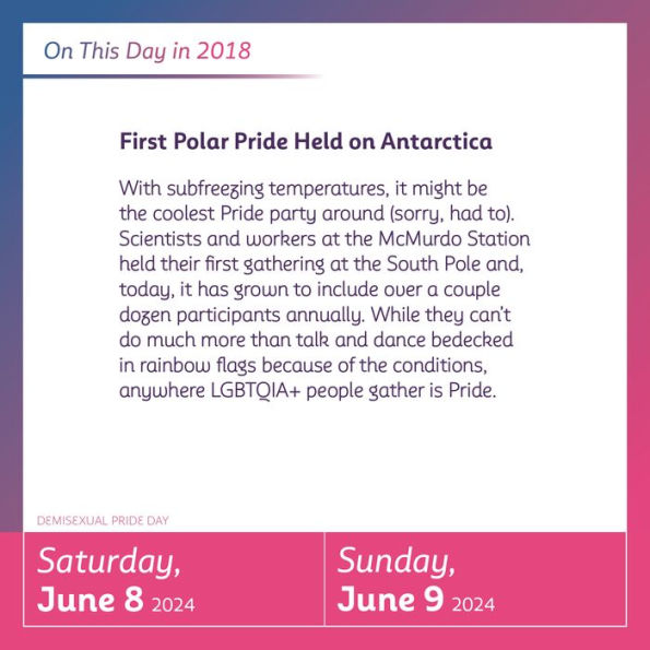 Pride PageADay Calendar 2024 A Celebration of LGBTQIA+ History and