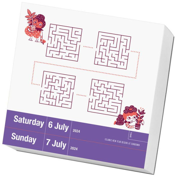 Maze-A-Day Page-A-Day Calendar 2024: Follow the Path to a Sharper Brain!