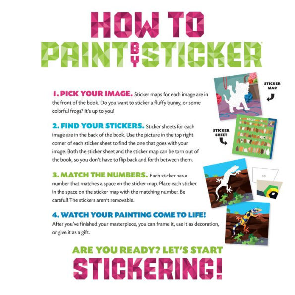 Paint by Sticker Kids: Pets: Create 10 Pictures One Sticker at a Time!