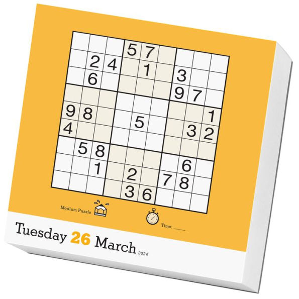 Original Sudoku PageADay Calendar 2024 366 Puzzles from the Editors