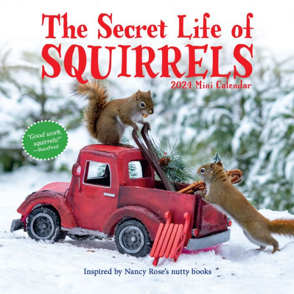 The Secret Life of Squirrels Mini Calendar 2024: Delightfully Nutty Squirrels