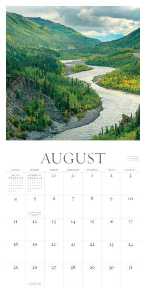 Alaska Free Wall Calendar 2024