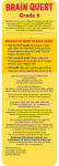 Alternative view 23 of Brain Quest 6th Grade Smart Cards Revised 4th Edition