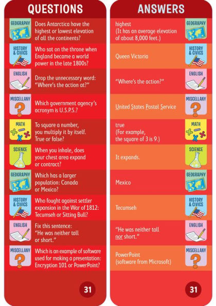 Brain Quest 6th Grade Smart Cards Revised 4th Edition