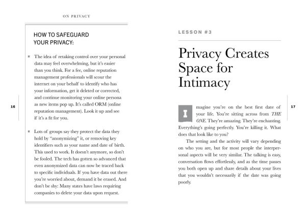 On Privacy: Twenty Lessons to Live By