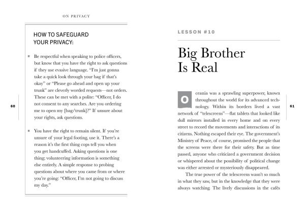 On Privacy: Twenty Lessons to Live By