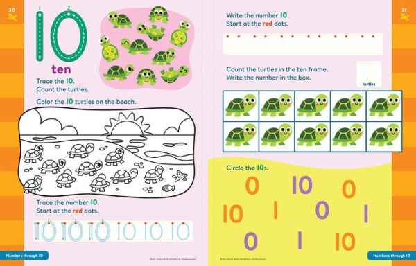 Brain Quest Math Workbook: Kindergarten