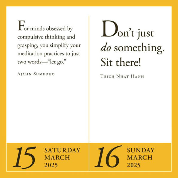 A Year of Zen Page-A-Day® Calendar 2025: Sayings, Parables, Meditations & Haiku for 2025