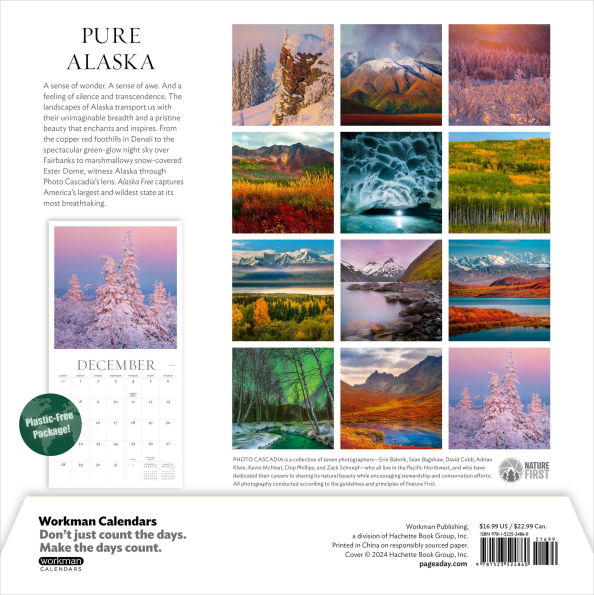 2025 Alaska Free Wall Calendar