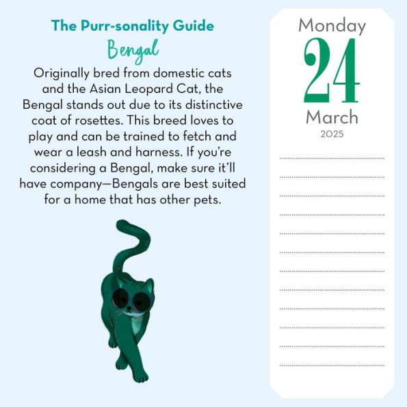 2025 Cat Trivia Page-A-Day Calendar