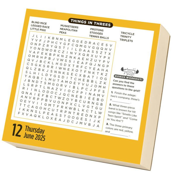 Brain Workout Word Search Page-A-Day® Calendar 2025: Fun-to-Solve Puzzles Designed to Stretch Your Brain