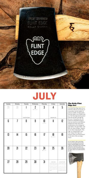 Vintage Axes Wall Calendar 2025: A Calendar on the Cutting Edge