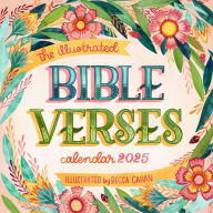 Title: Illustrated Bible Verses Wall Calendar 2025: Timeless Wise Words of the Bible