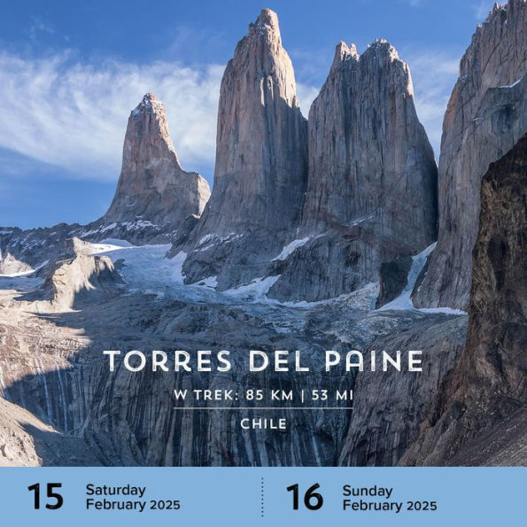 Walks of the World Page-A-Day® Calendar 2025: Discover 25 Epic Treks & Multiday Hut-to-Hut Hikes