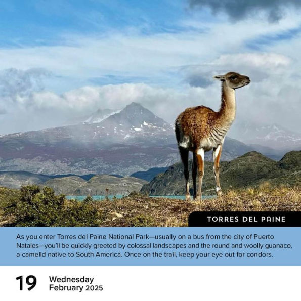 Walks of the World Page-A-Day® Calendar 2025: Discover 25 Epic Treks & Multiday Hut-to-Hut Hikes