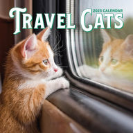 Title: Travel Cats Wall Calendar 2025