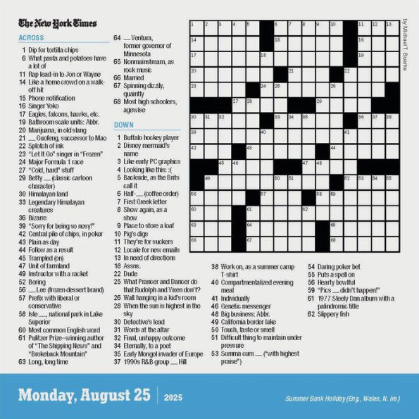 2025 New York Times Crossword Page-A-Day® Calendar