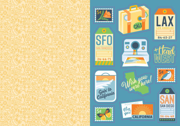 I Love California Sticker Book: 325+ Stickers Celebrating the Golden State