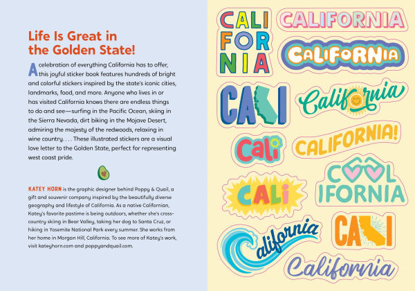 I Love California Sticker Book: 325+ Stickers Celebrating the Golden State