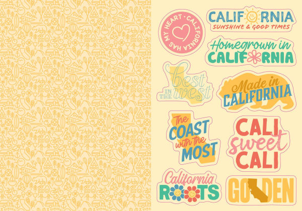 I Love California Sticker Book: 325+ Stickers Celebrating the Golden State
