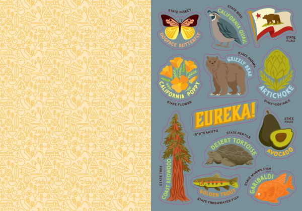 I Love California Sticker Book: 325+ Stickers Celebrating the Golden State