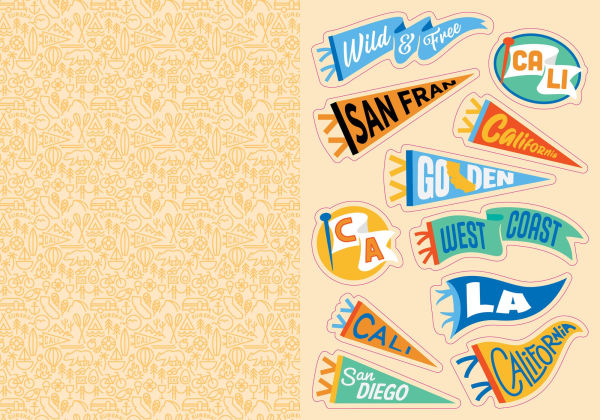 I Love California Sticker Book: 325+ Stickers Celebrating the Golden State