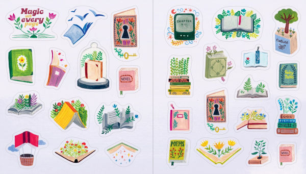 A Book Lover's Sticker Book