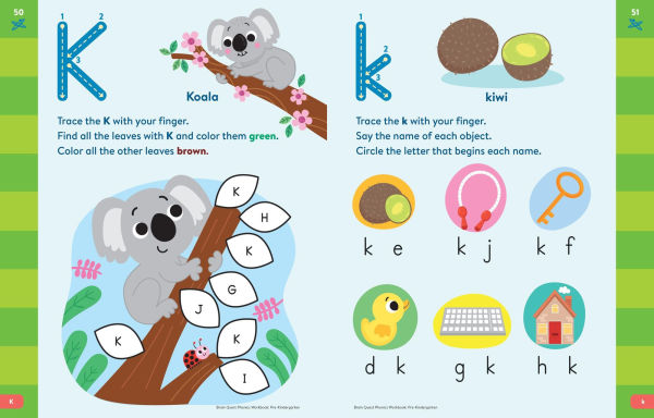 Brain Quest Phonics Workbook: Pre-Kindergarten