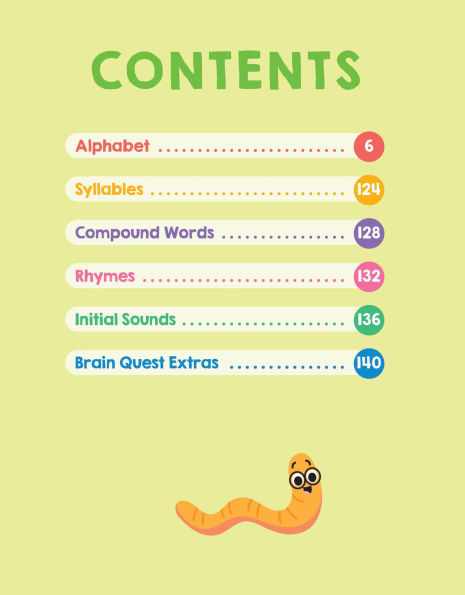 Brain Quest Phonics Workbook: Pre-Kindergarten