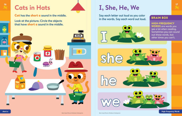 Brain Quest Phonics Workbook: Kindergarten
