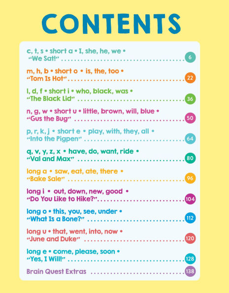 Brain Quest Phonics Workbook: Kindergarten
