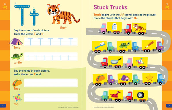 Brain Quest Phonics Workbook: Kindergarten