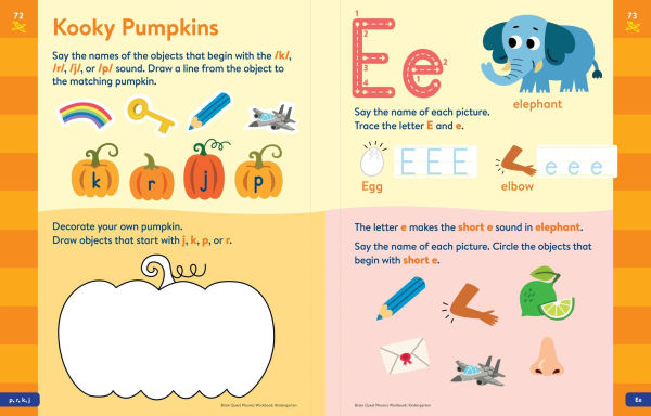 Brain Quest Phonics Workbook: Kindergarten