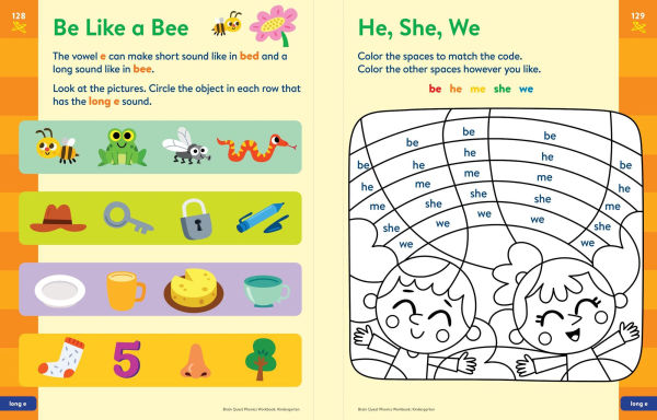 Brain Quest Phonics Workbook: Kindergarten