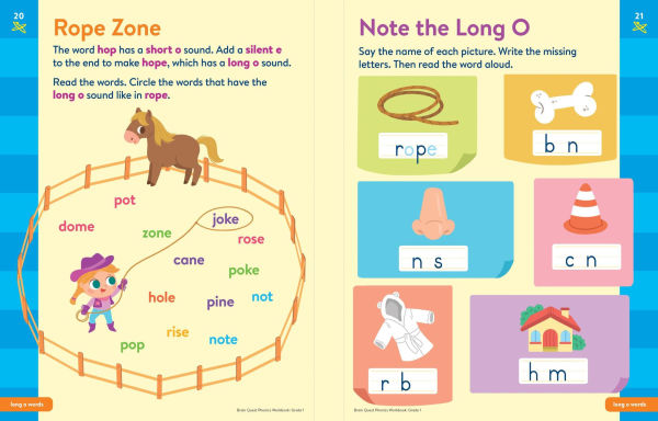 Brain Quest Phonics Workbook: Grade 1