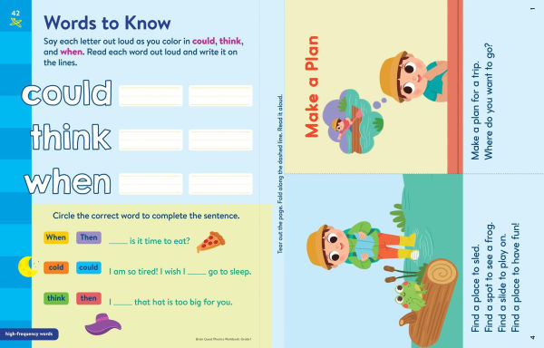 Brain Quest Phonics Workbook: Grade 1