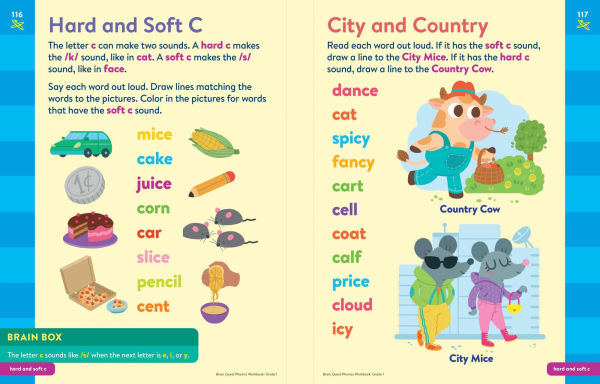 Brain Quest Phonics Workbook: Grade 1