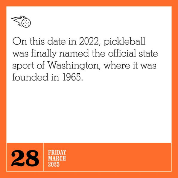 2025 Pickleball Is Life! Page-A-Day Calendar