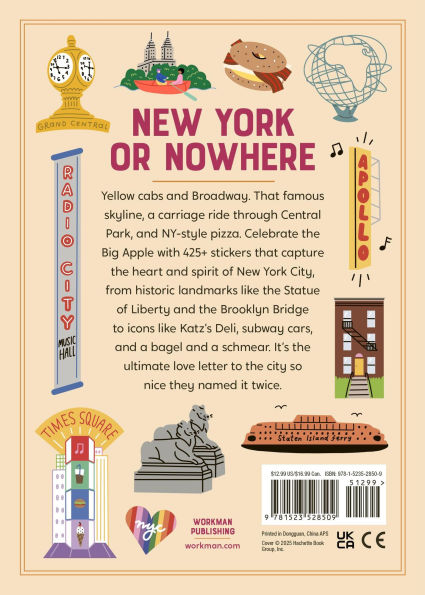 I Love New York City Sticker Book: 425+ Stickers Celebrating the Big Apple