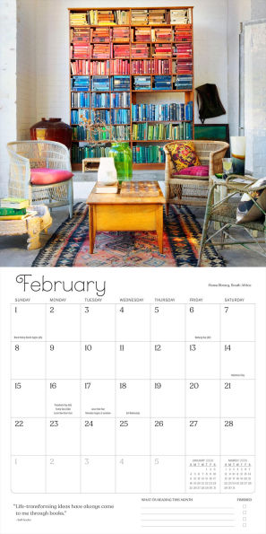 2026 Calendar for Book Lovers Wall Calendar