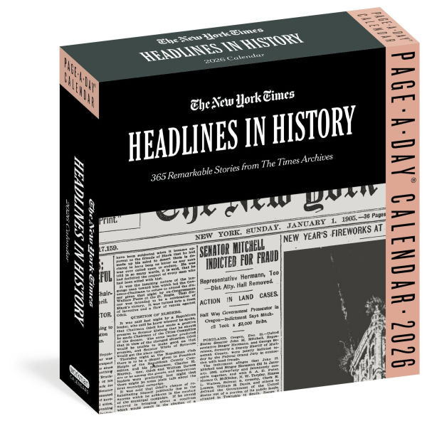 2026 New York Times Headlines in History Page-A-Day Calendar